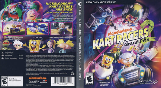 Nickelodeon Kart Racers 2 Grand Prix Replacement Video Game Cover Art