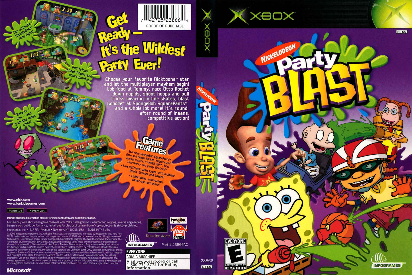 Nickelodeon Party Blast Cover Art - WOI Solutions