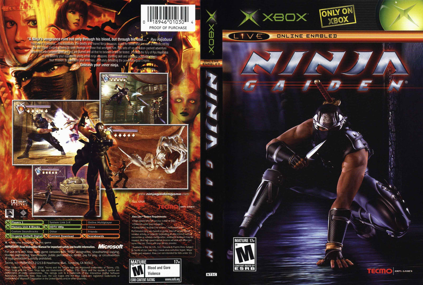 Ninja Gaiden Cover Art - WOI Solutions