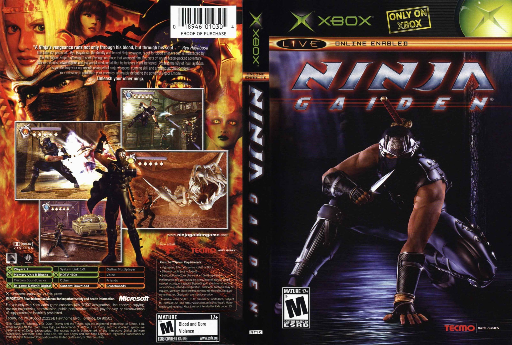 Ninja Gaiden Cover Art - WOI Solutions