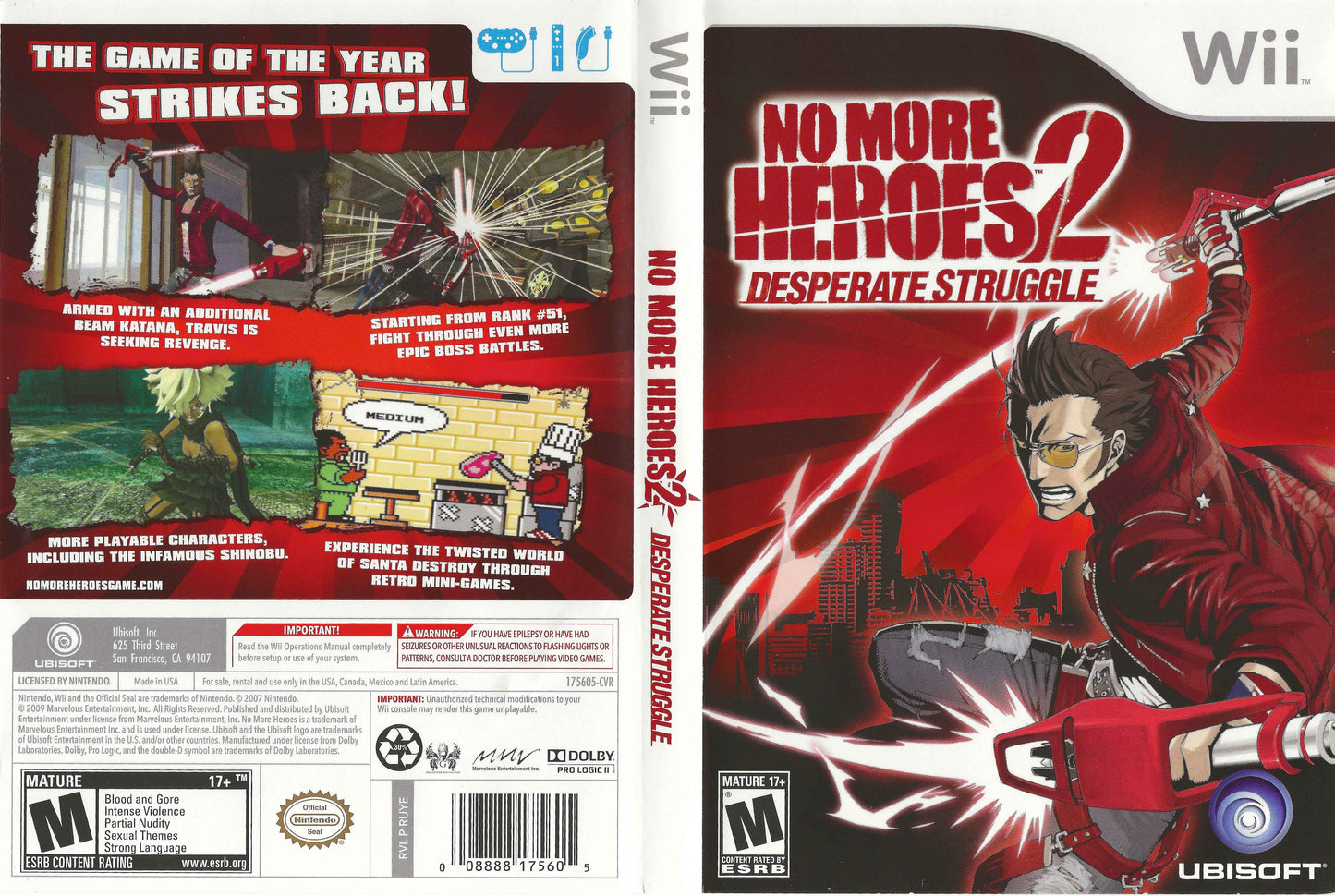 No More Heroes 2 Desperate Struggle Cover Art - WOI Solutions