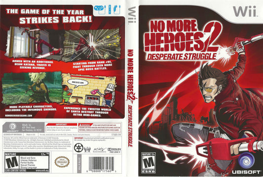 No More Heroes 2 Desperate Struggle Cover Art - WOI Solutions