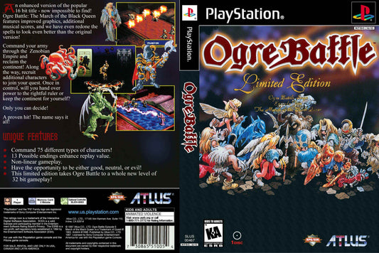 Ogre Battle The March of the Black Queen Cover Art - WOI Solutions