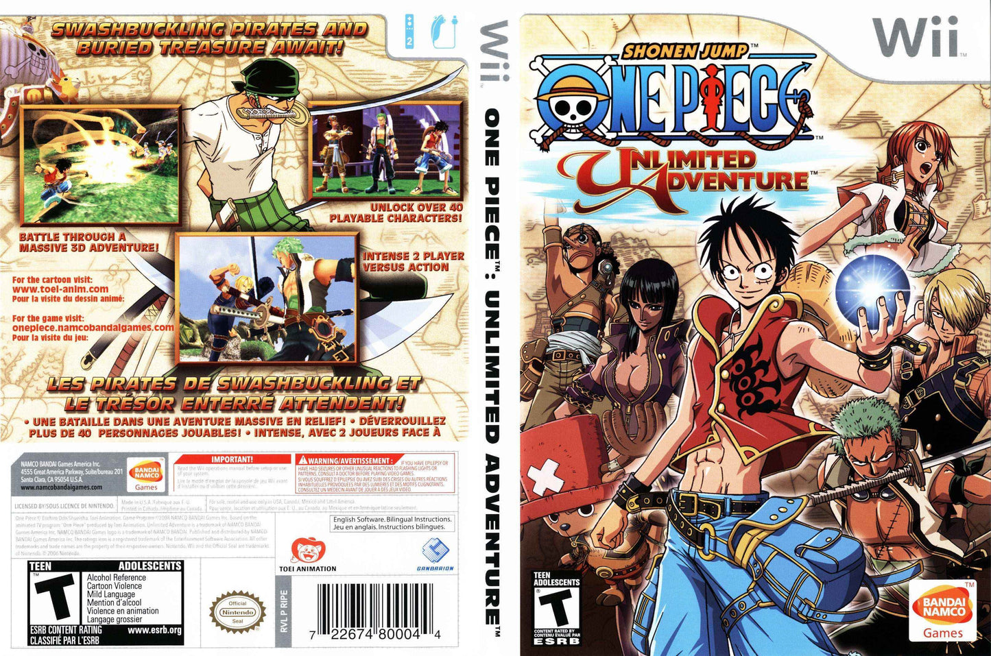 One Piece Unlimited Adventure Cover Art - WOI Solutions