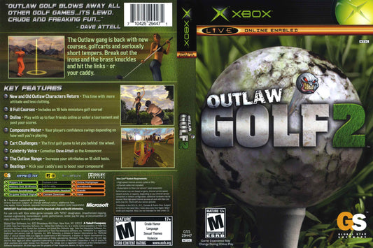 Outlaw Golf 2 Cover Art - WOI Solutions