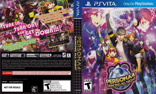 Persona 4 Dancing All Night Cover Art - WOI Solutions