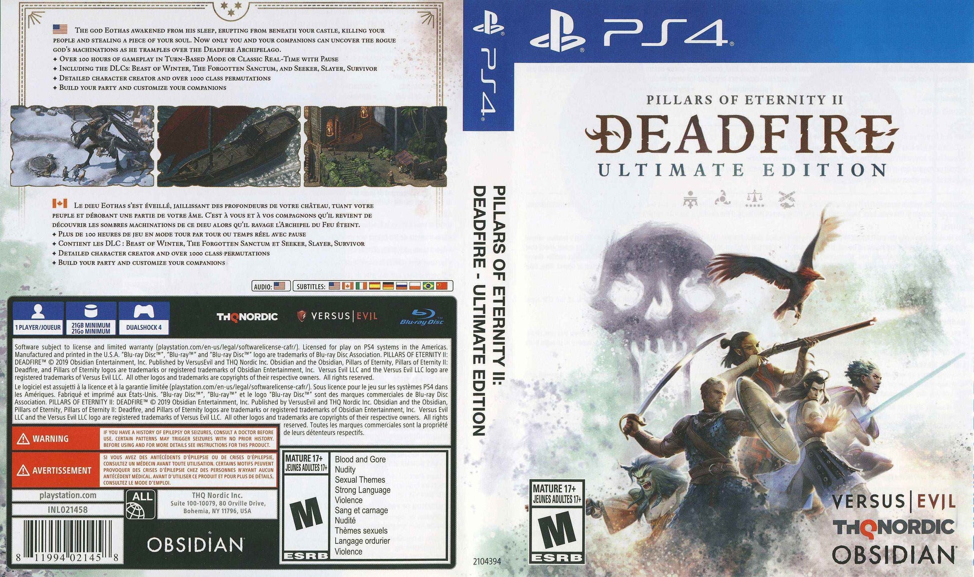 Pillars of Eternity 2 Deadfire Ultimate Edition Cover Art - WOI Solutions