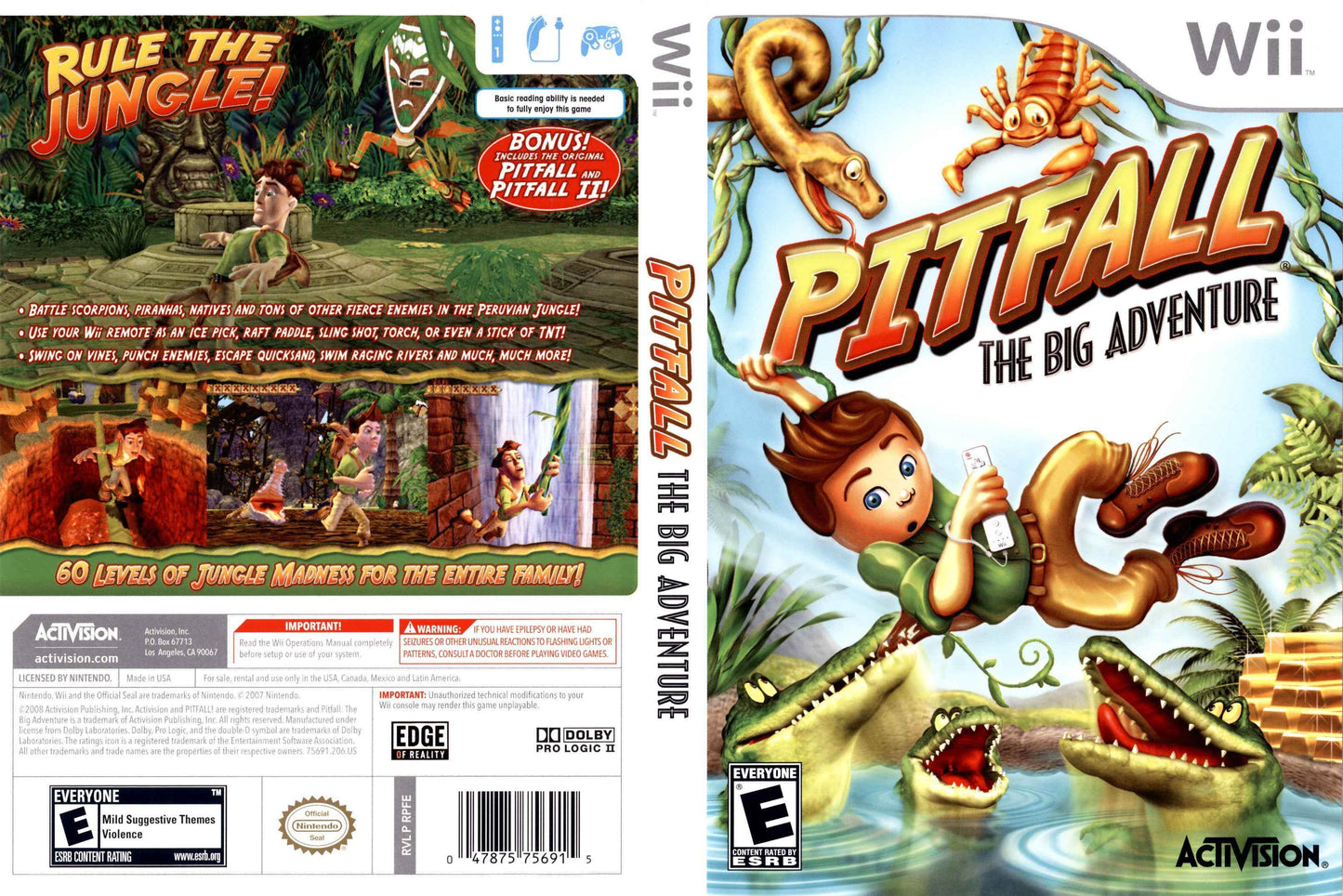 Pitfall The Big Adventure Cover Art - WOI Solutions