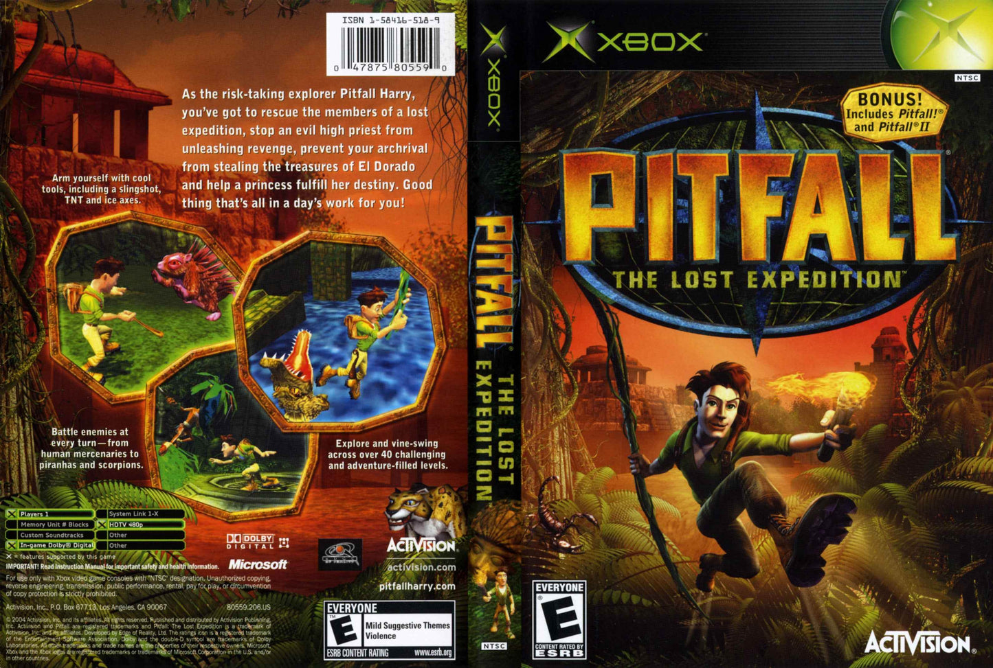Pitfall The Lost Expedition Cover Art - WOI Solutions