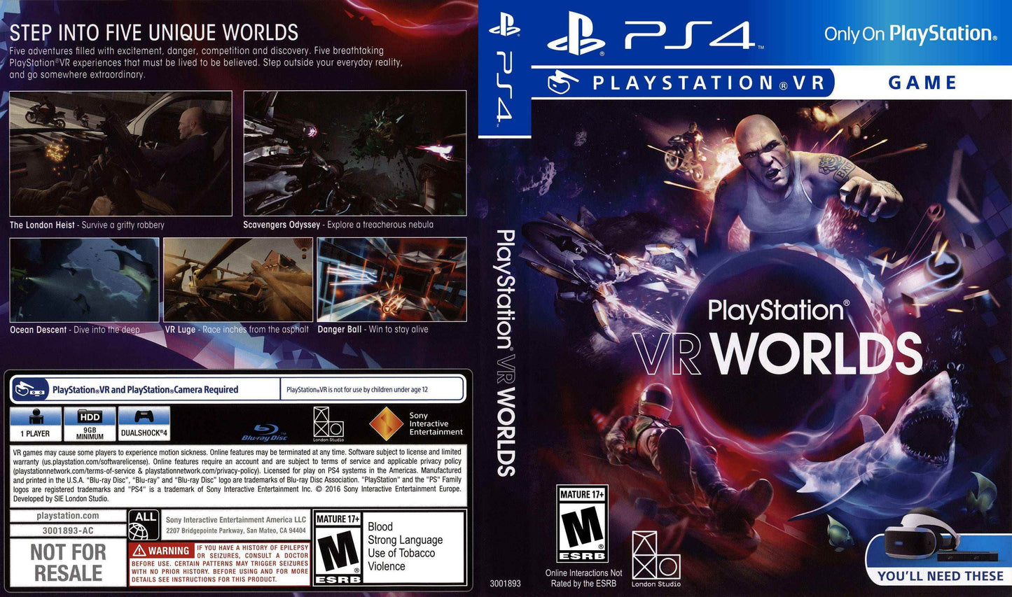 PlayStation VR Worlds Cover Art - WOI Solutions
