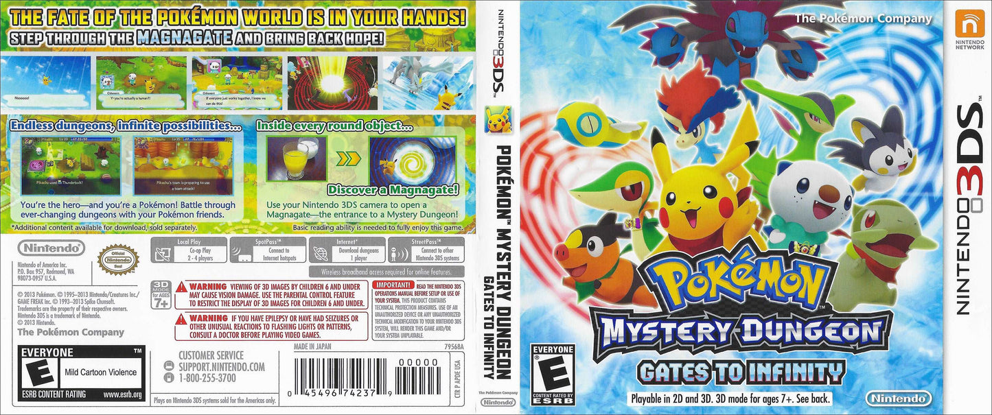 Pokémon Mystery Dungeon Gates to Infinity