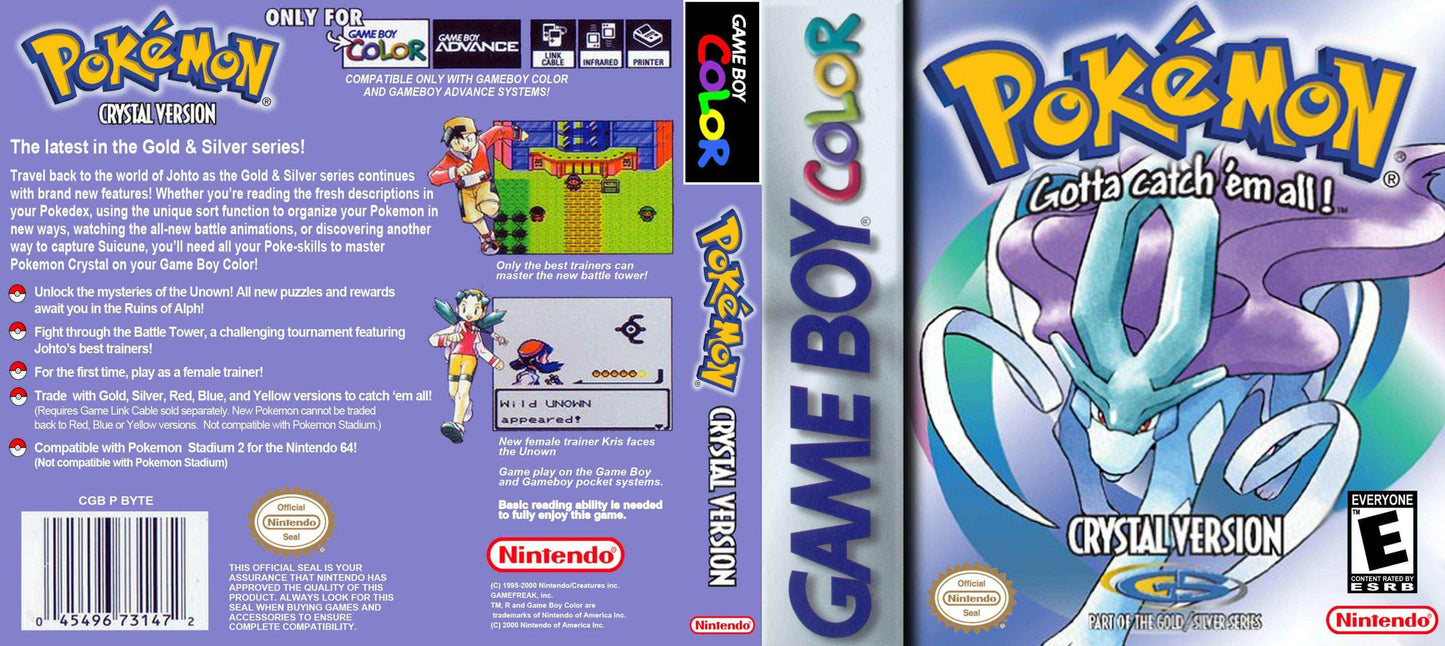 Pokemon Crystal Cover Art - WOI Solutions