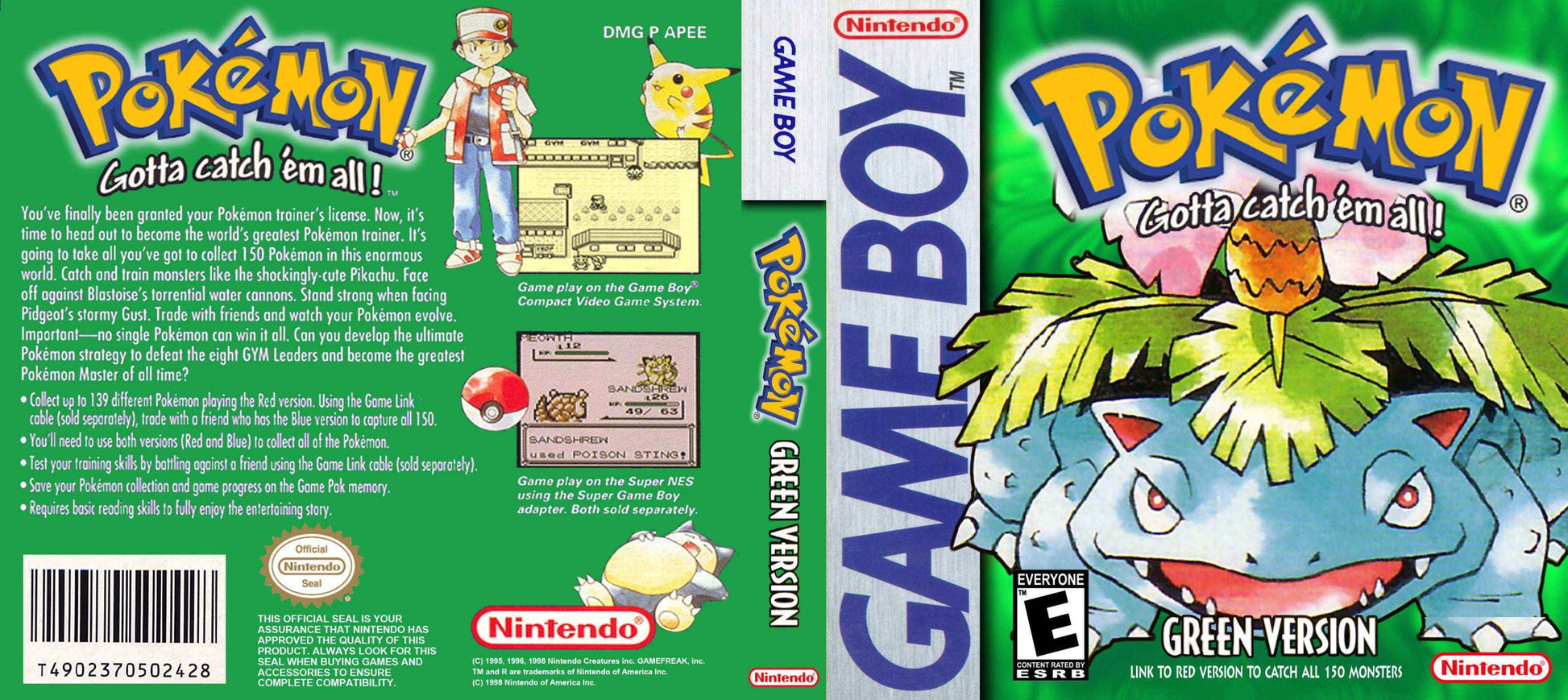 Pokemon Green Cover Art - WOI Solutions