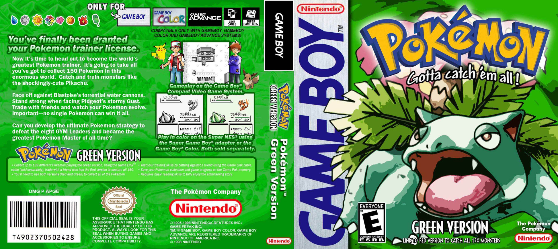 Pokemon Green Cover Art - WOI Solutions