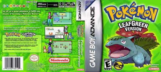 Pokemon LeafGreen Version Cover Art - WOI Solutions