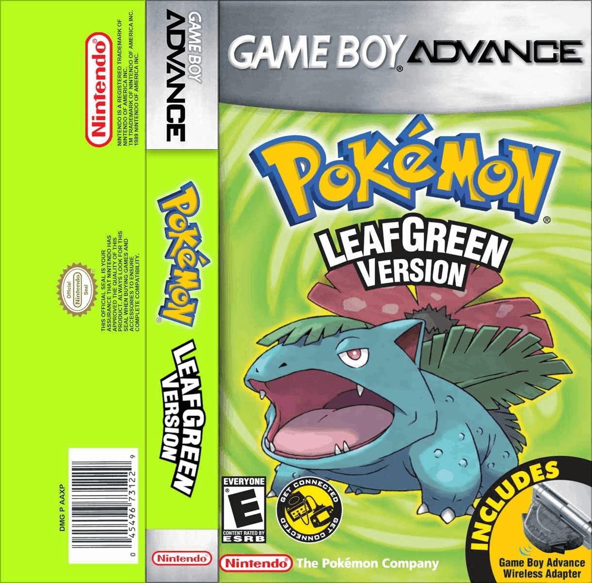 Pokemon LeafGreen Version Cover Art - WOI Solutions