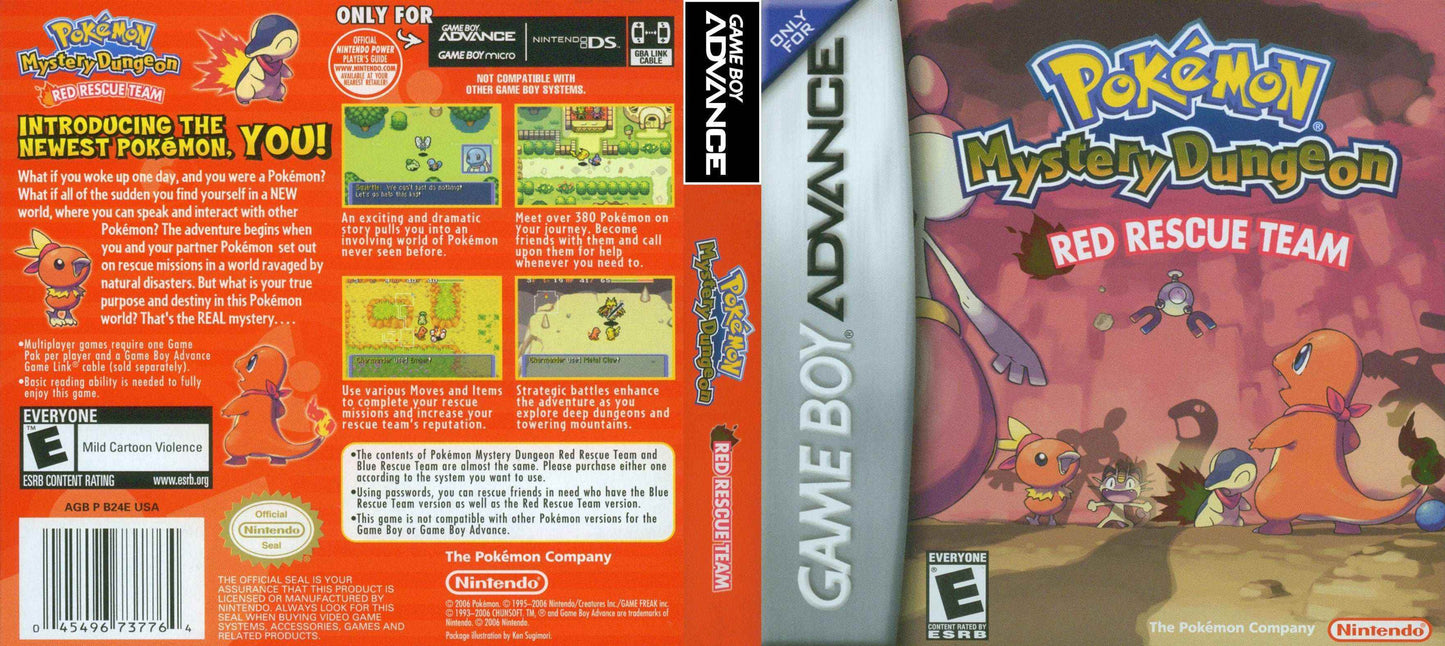 Pokemon Mystery Dungeon Red Rescue Team Cover Art - WOI Solutions
