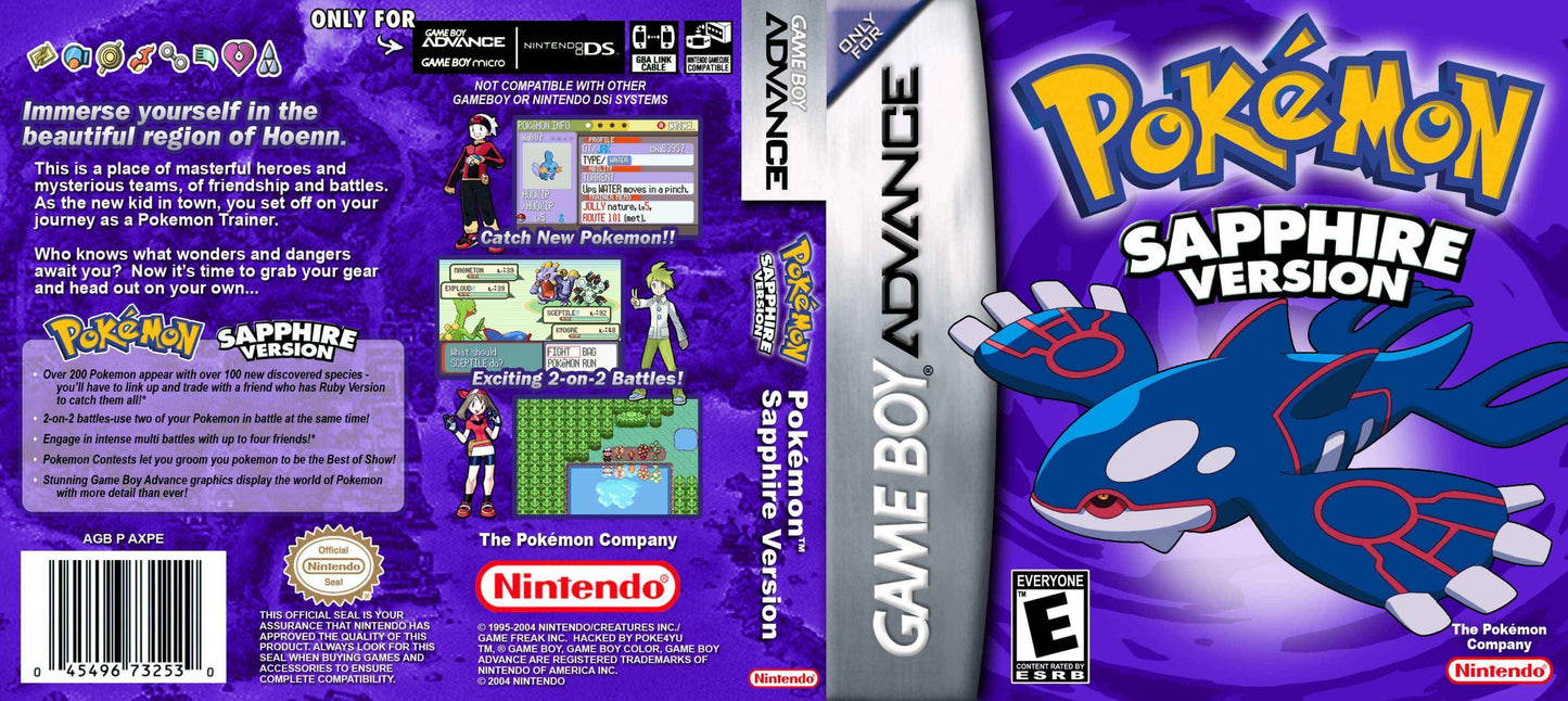 Pokemon Sapphire Cover Art - WOI Solutions