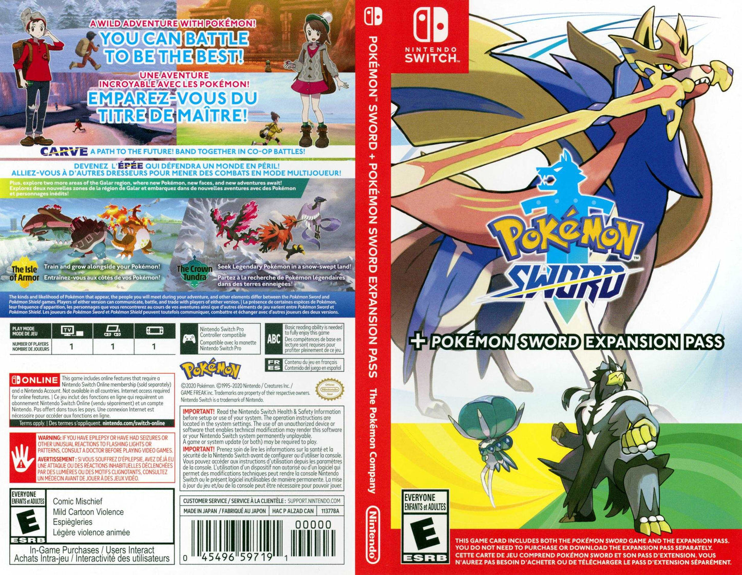 Pokemon Sword + Pokemon Sword Expansion Pass