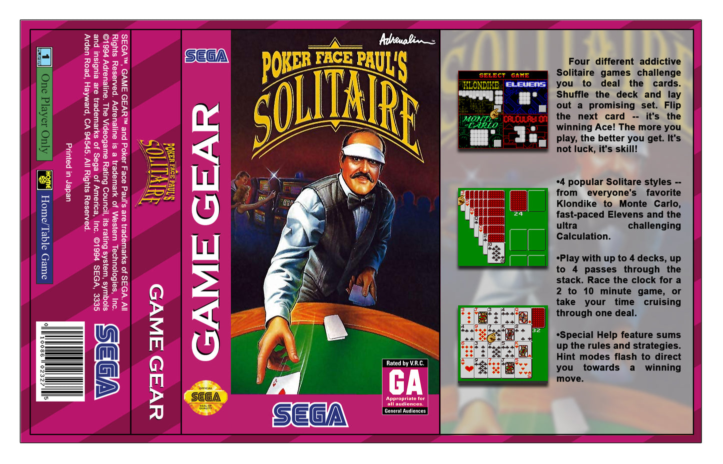 Poker Face Paul's Solitare