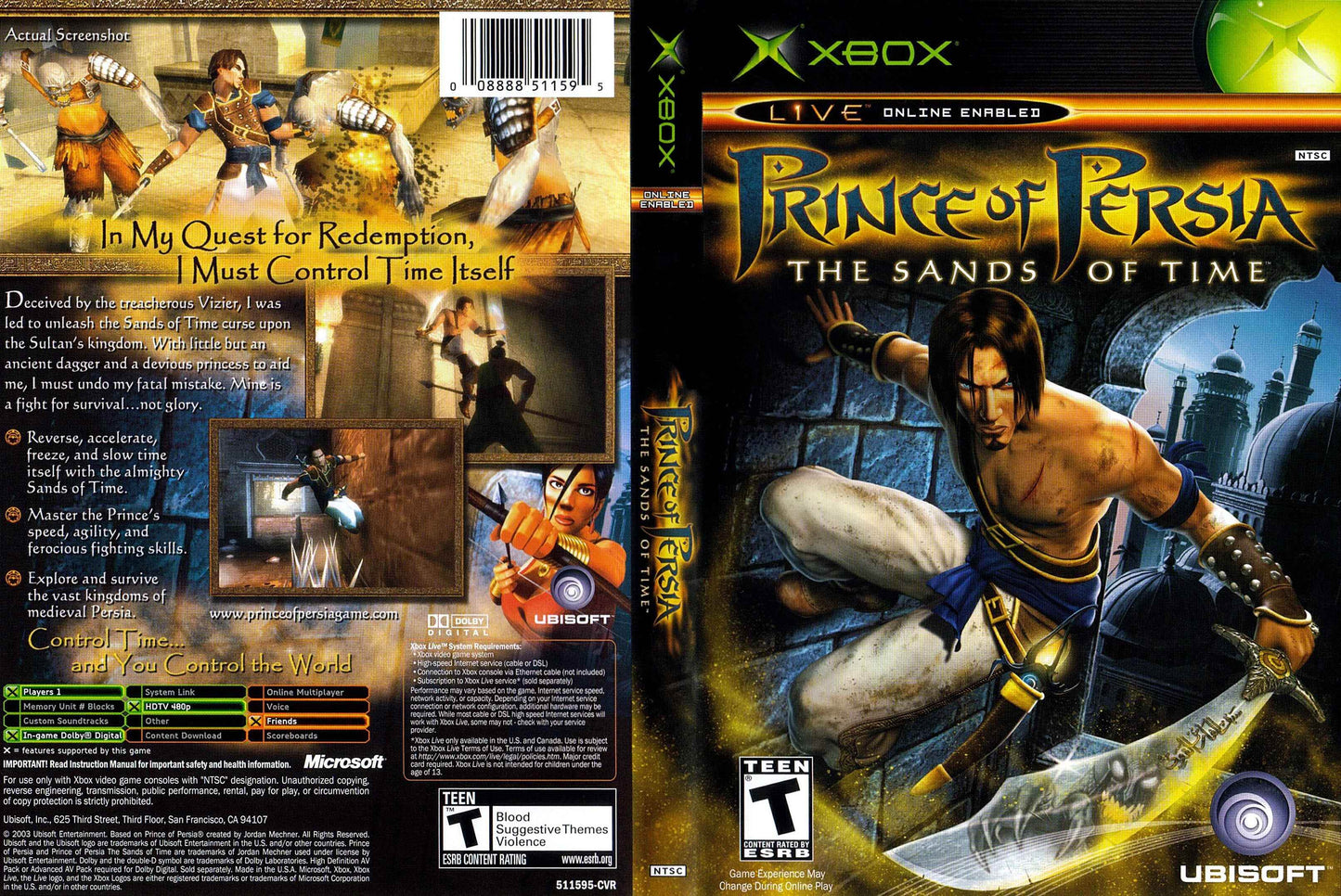 Prince Of Persia The Sands Of Time Cover Art - WOI Solutions