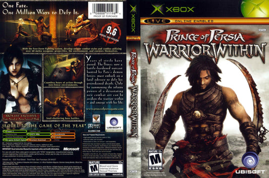 Prince of Persia Warrior Within Cover Art - WOI Solutions