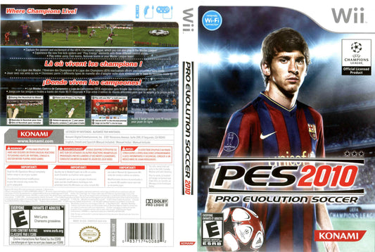Pro Evolution Soccer 2010 Cover Art - WOI Solutions