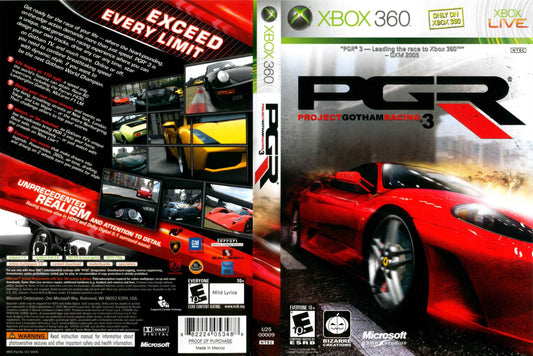 Project Gotham Racing 3 Cover Art - WOI Solutions
