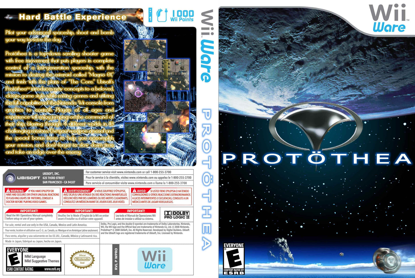 Protothea (WiiWare) Cover Art - WOI Solutions