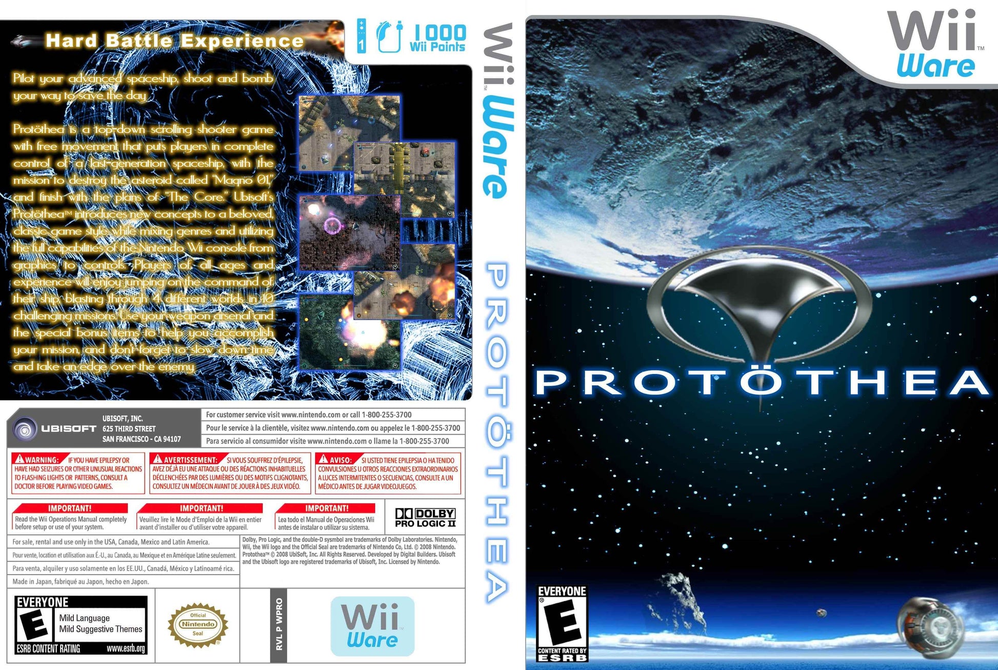 Protothea (WiiWare) Cover Art - WOI Solutions