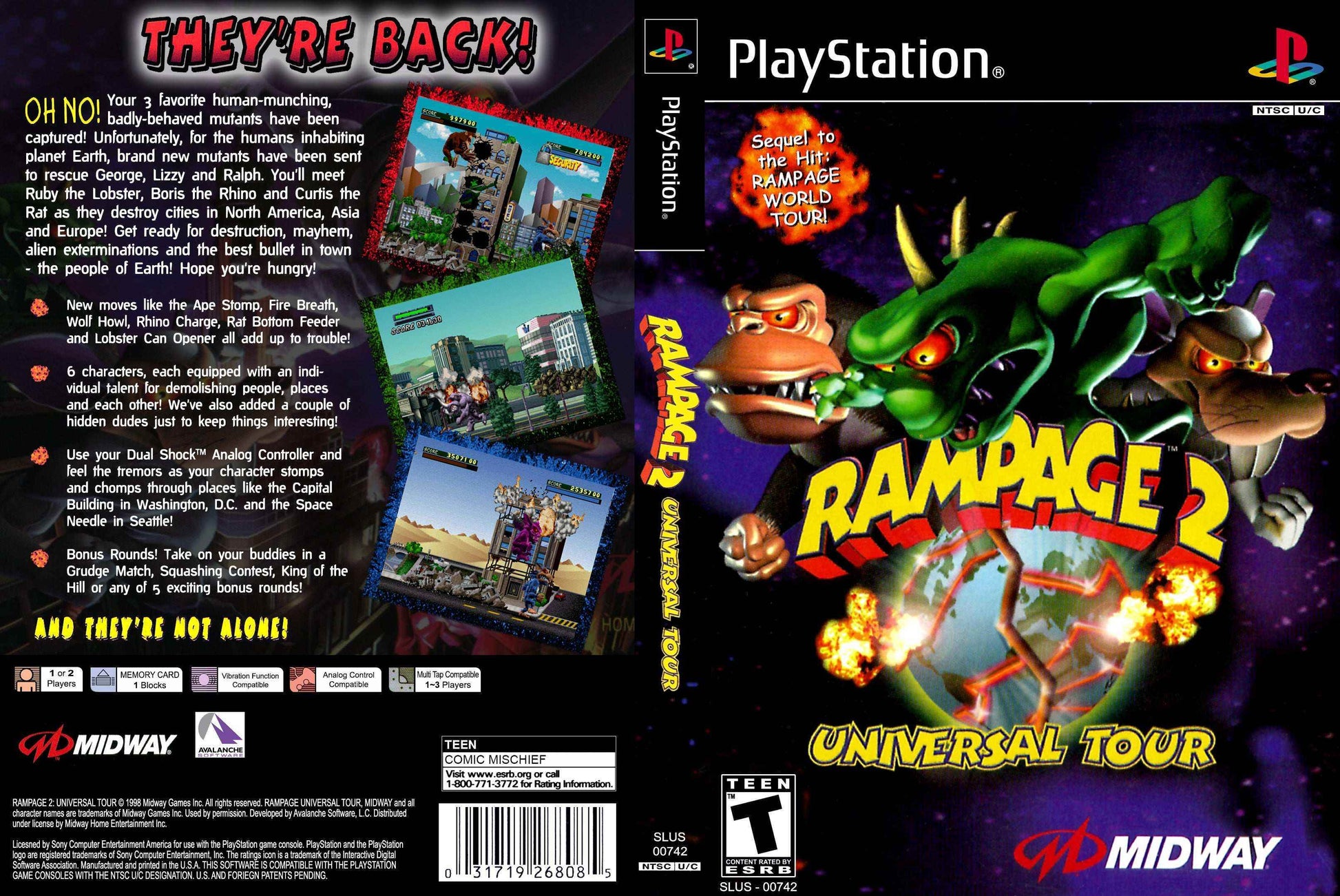 Rampage 2 Universal Tour Cover Art - WOI Solutions