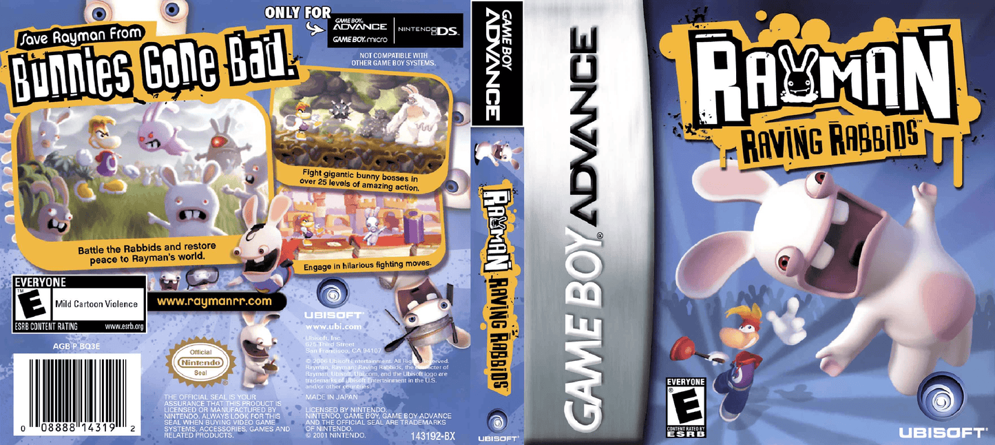Rayman Raving Rabbids Cover Art - WOI Solutions