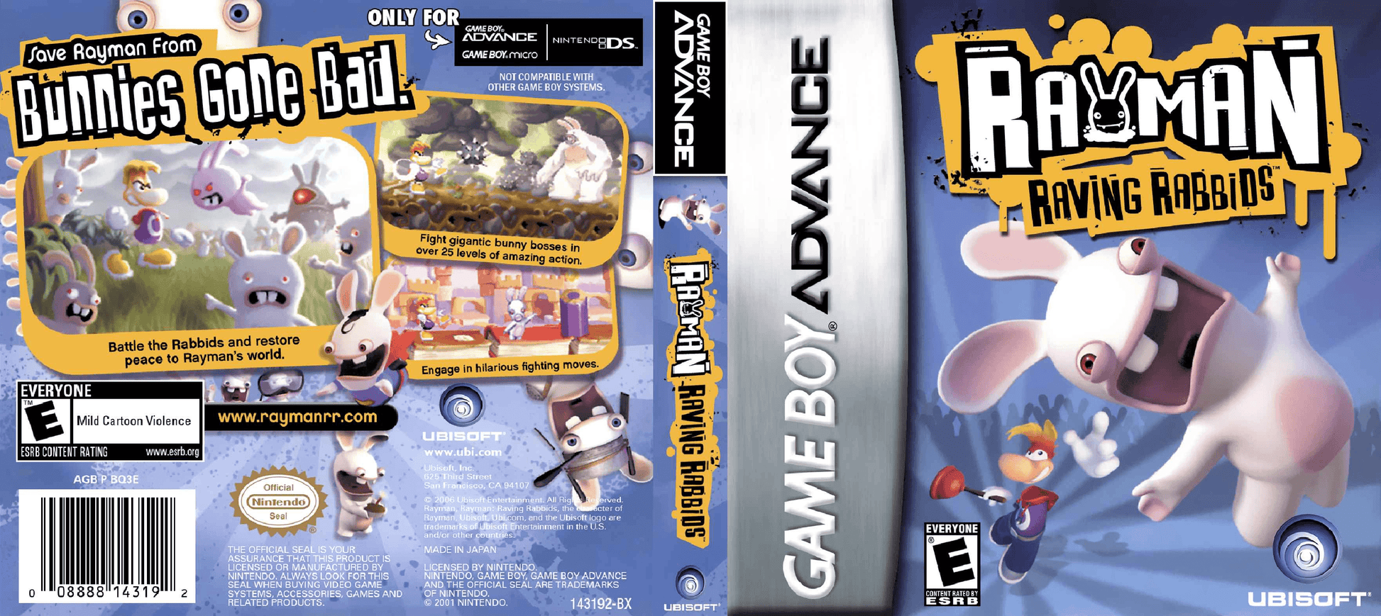 Rayman Raving Rabbids Cover Art - WOI Solutions