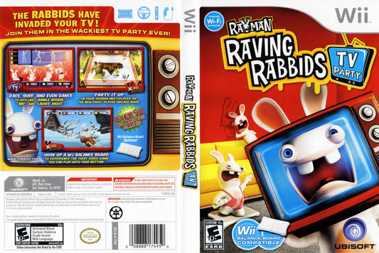 Rayman Raving Rabbids TV Party Cover Art - WOI Solutions