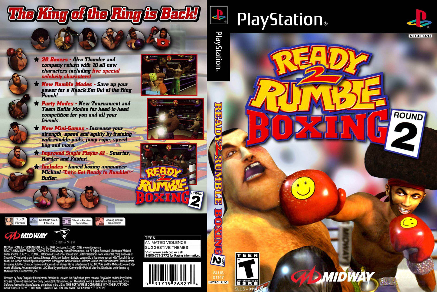 Ready 2 Rumble Boxing Round 2 Cover Art - WOI Solutions