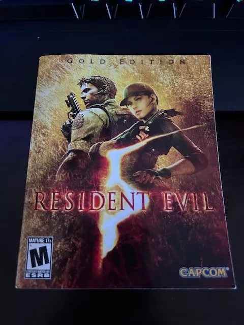 Resident Evil 5 Gold Edition for PS3 Manual Only Cover Art - WOI Solutions