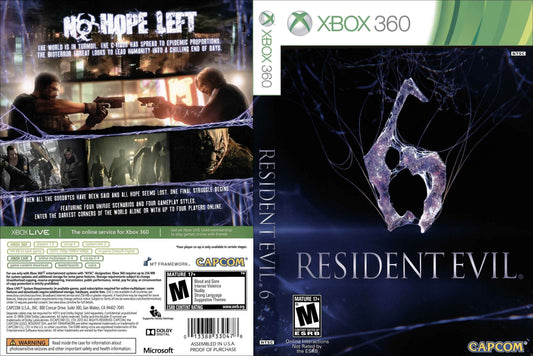 Resident Evil 6 Cover Art - WOI Solutions