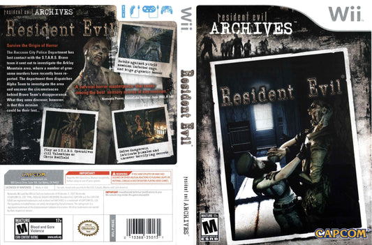 Resident Evil Archives Resident Evil Cover Art - WOI Solutions