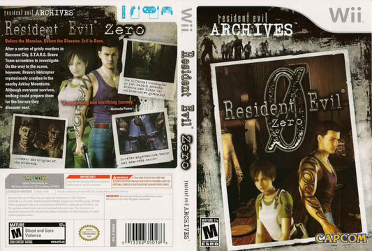 Resident Evil Archives Resident Evil Zero Cover Art - WOI Solutions