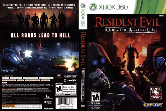 Resident Evil Operation Raccoon City Cover Art - WOI Solutions