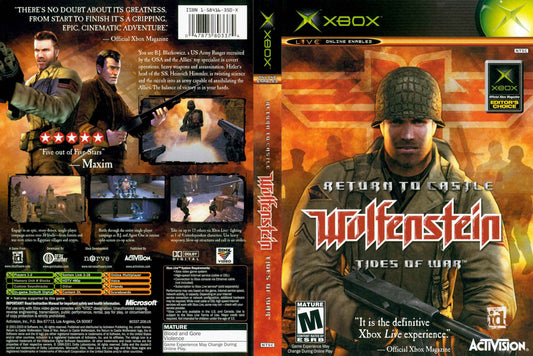 Return to Castle Wolfenstein Tides of War Cover Art - WOI Solutions
