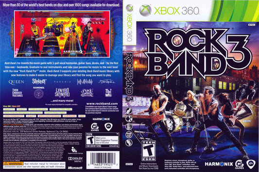 Rock Band 3 Cover Art - WOI Solutions
