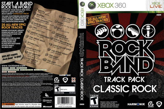 Rock Band Classic Rock Track Pack Cover Art - WOI Solutions