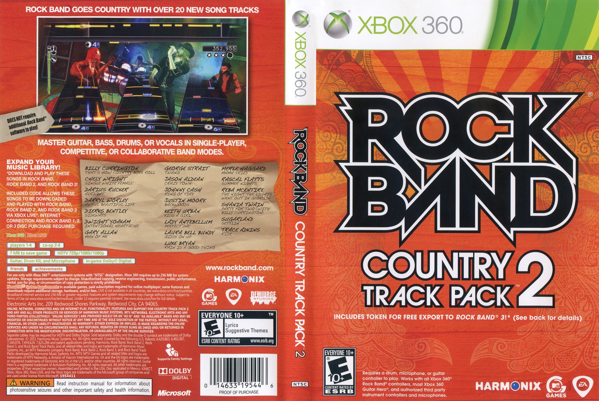 Rock Band Country Track Pack 2