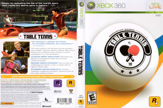 Rockstar Games Presents Table Tennis Cover Art - WOI Solutions