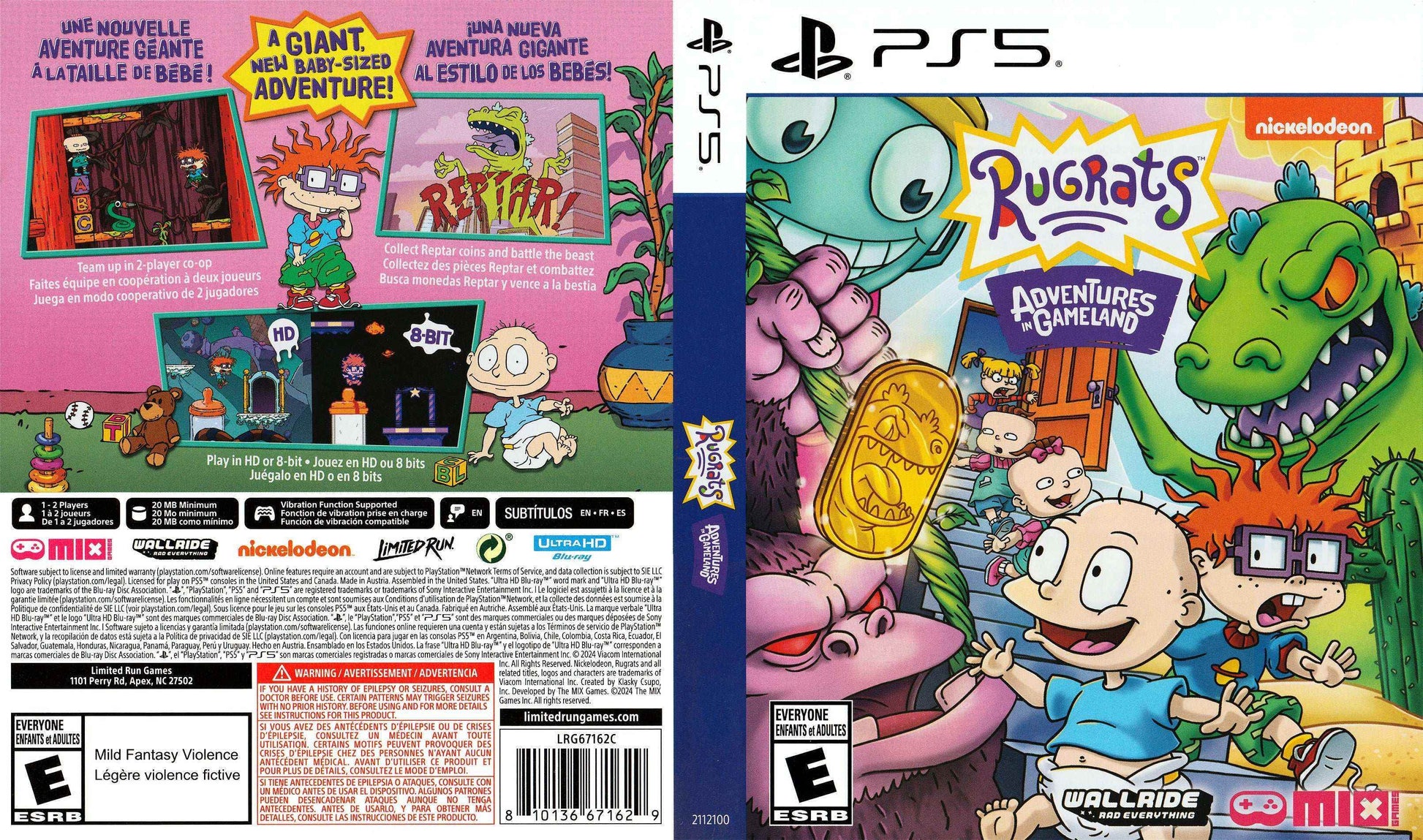 Rugrats - Adventures in Gameland Cover Art - WOI Solutions