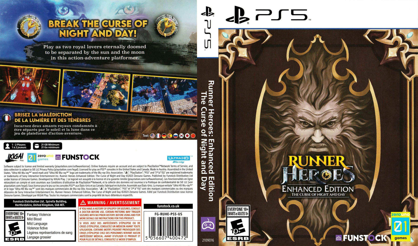 Runner Heroes - The Curse of Night and Day Enhanced Edition Cover Art - WOI Solutions