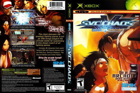 SNK vs. Capcom SVC Chaos Cover Art - WOI Solutions