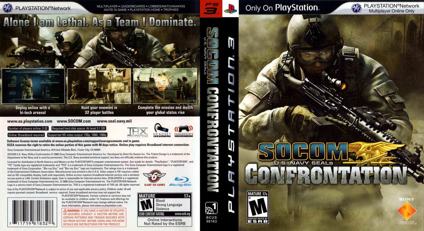 SOCOM U.S. Navy SEALs Confrontation Cover Art - WOI Solutions