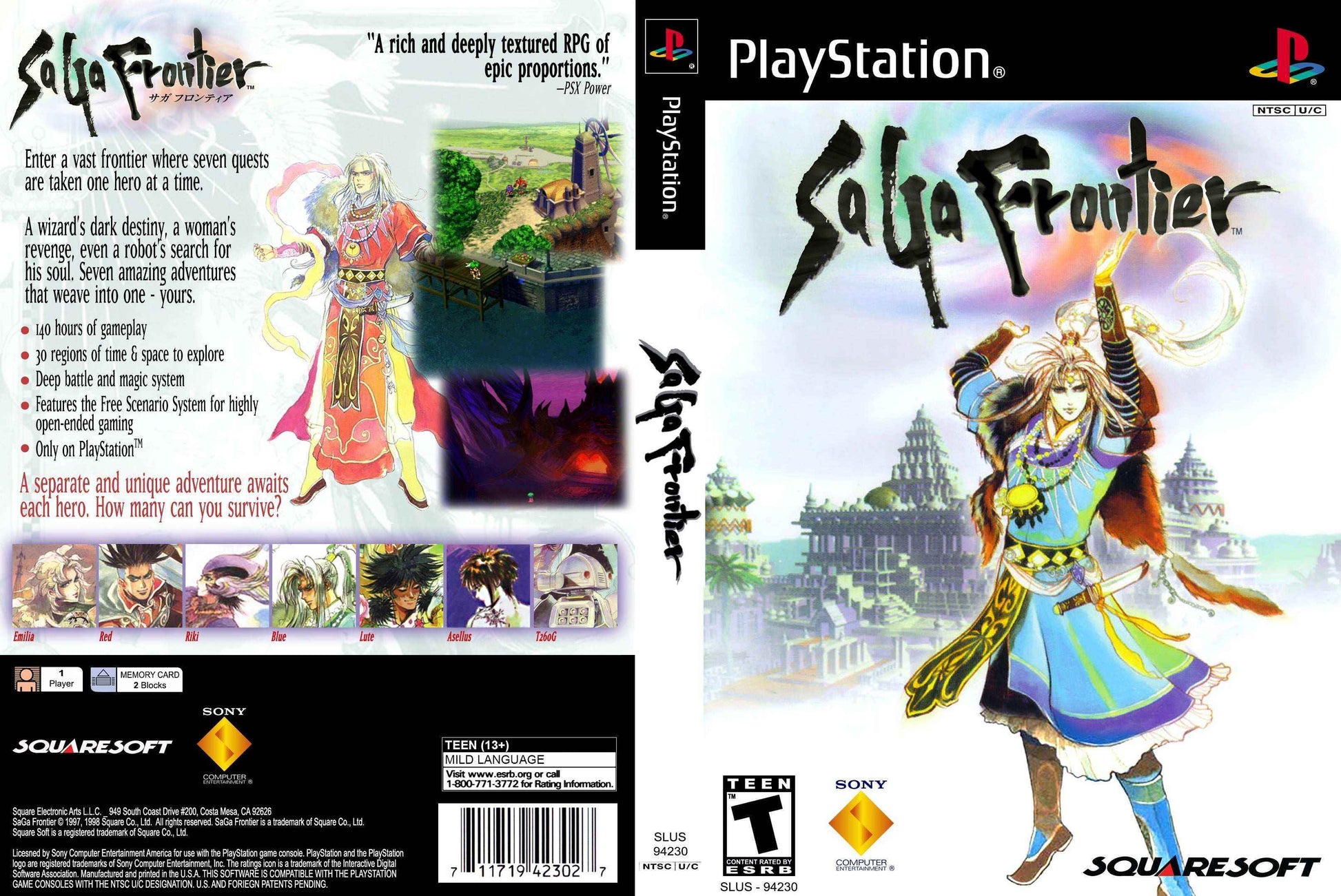 Saga Frontier Cover Art - WOI Solutions